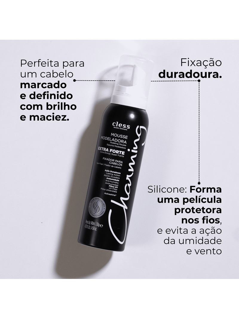 Mousse Modeladora Charming Extra Forte 140ml