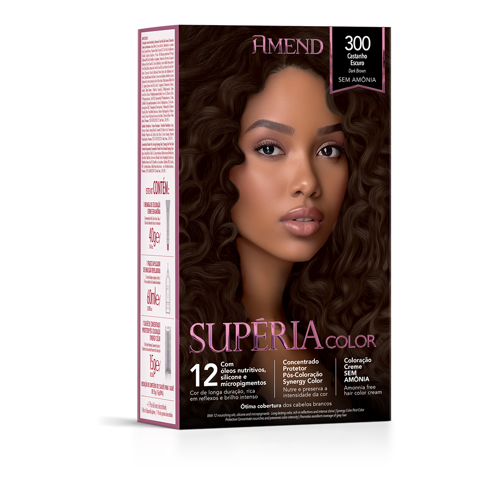 Coloração Kit Amend Supéria sem Amonia 