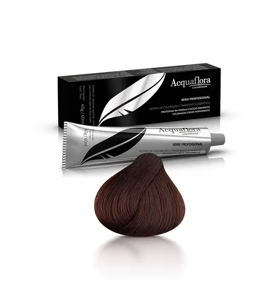 Coloração Acquaflora 6.77 Louro Escuro Marrom Intenso 60g