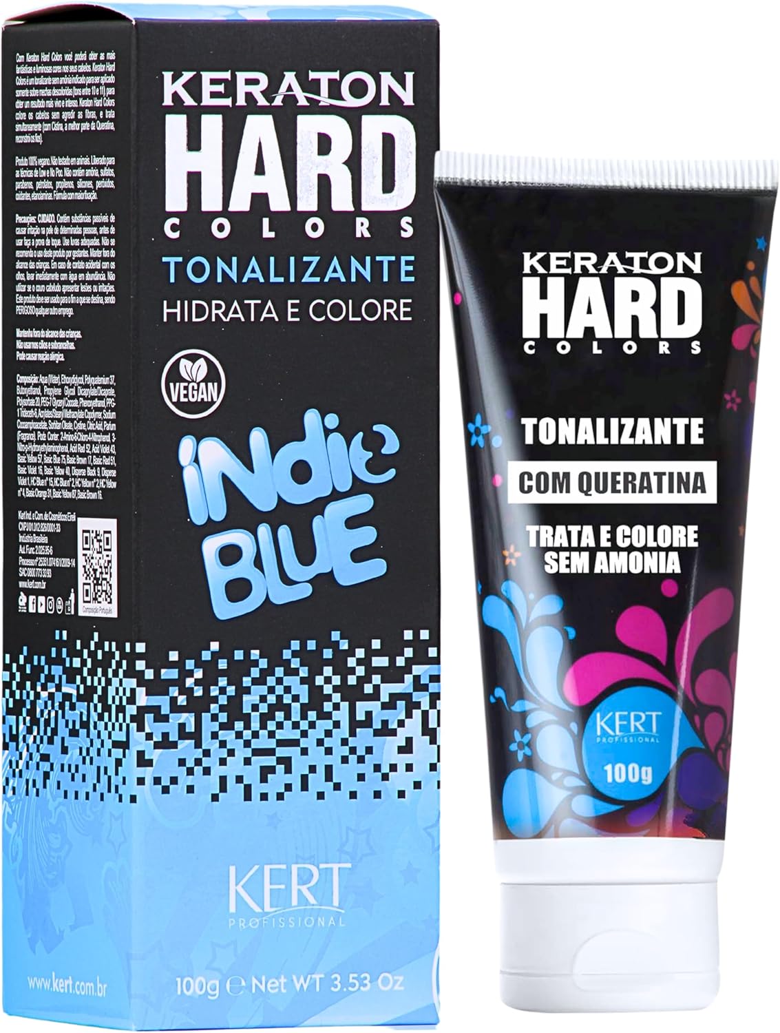 Keraton Tonalizante Hard Colors Indie Blue 100g