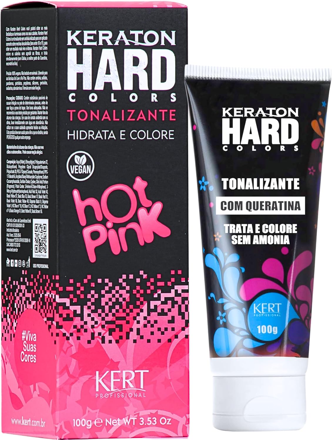 Keraton Hard Colors Tonalizante Hot Pink 100g