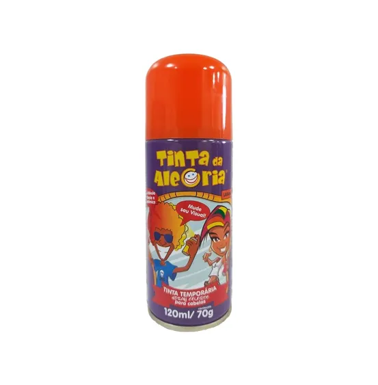 Tinta da Alegria Spray Cor Laranja 150ml 