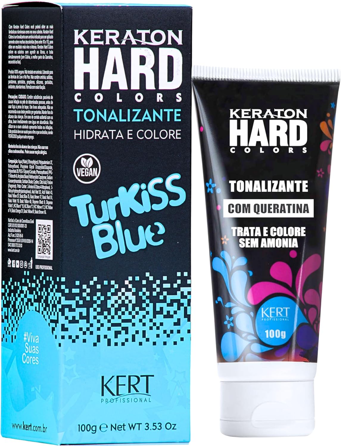 Keraton Tonalizante Hard Colors Turkiss Blue 100g