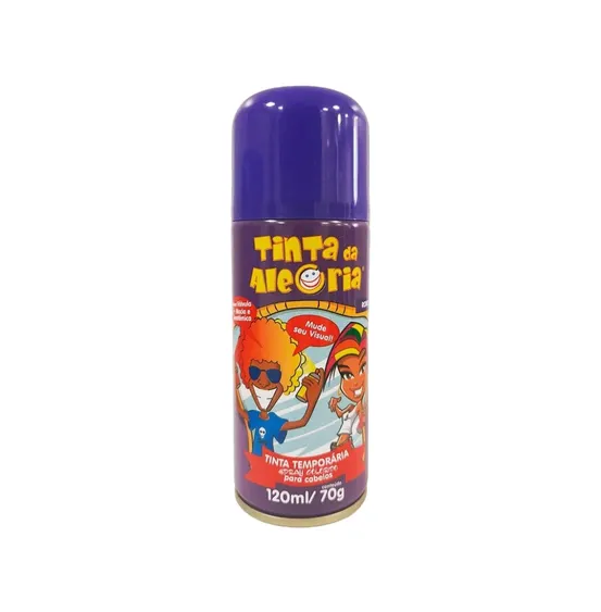 Tinta da Alegria Spray Cor Roxo 150ml