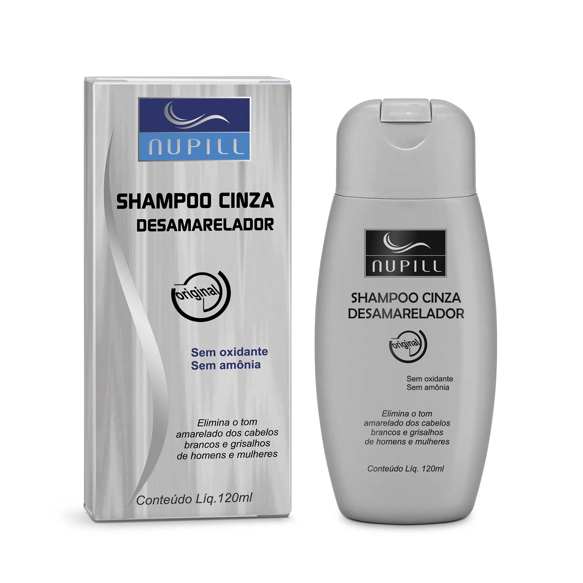 Shampoo Cinza Desamarelador Nupill 120ml
