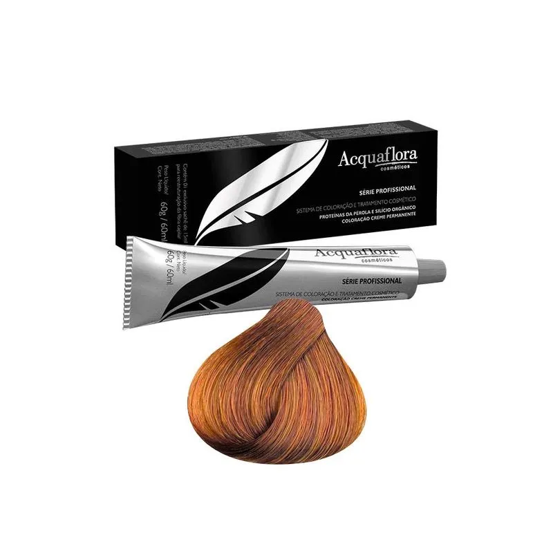 Coloração Acquaflora 7.4 Louro Médio Acobreado 60g
