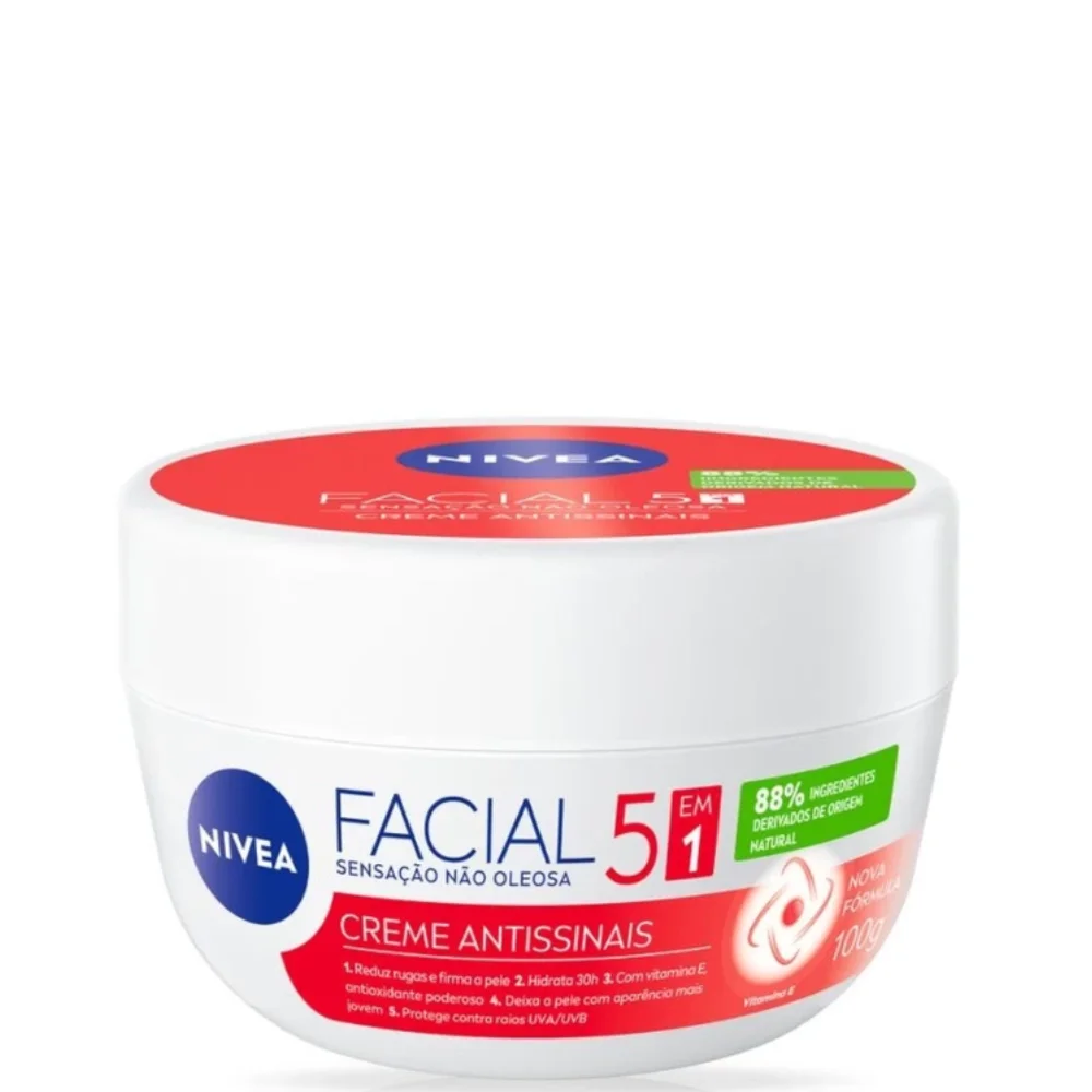 Nivea Creme Facial Antissinais 5 em 1 100g