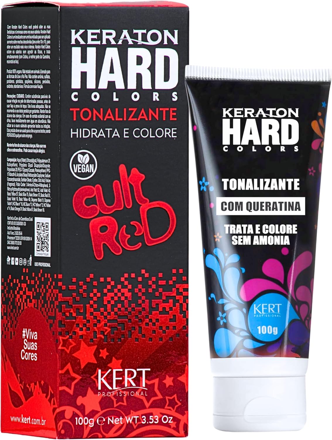 Keraton Tonalizante Hard Colors Cult Red 100g