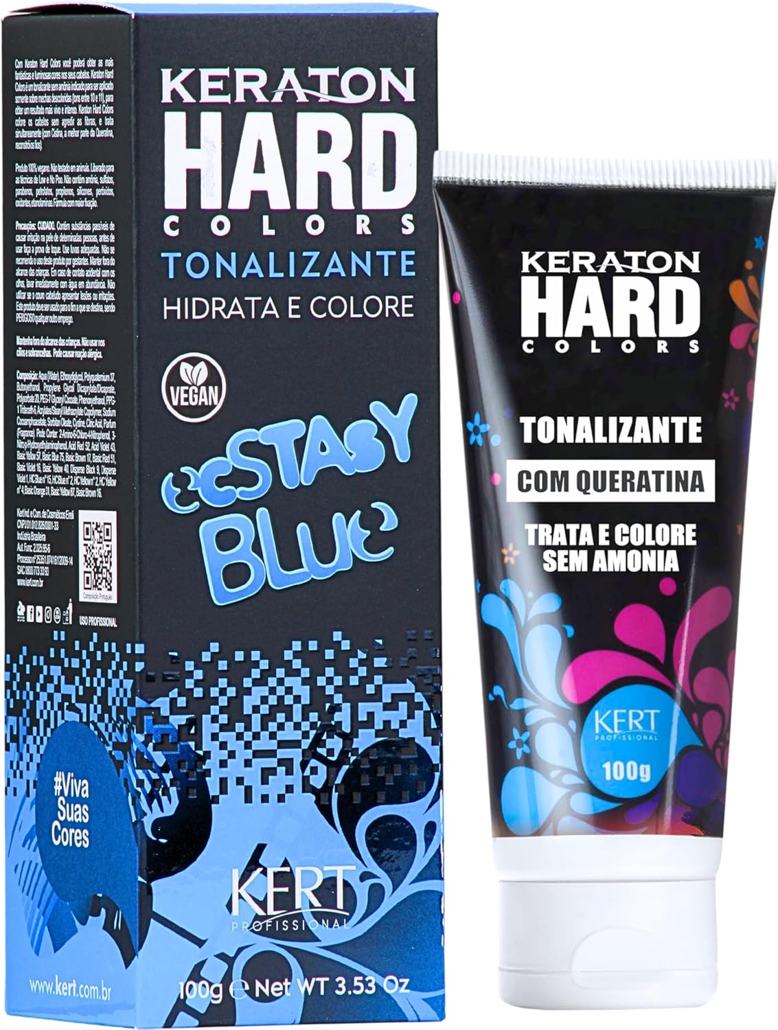 Keraton Tonalizante Hard Colors Ecstasy Blue 100g