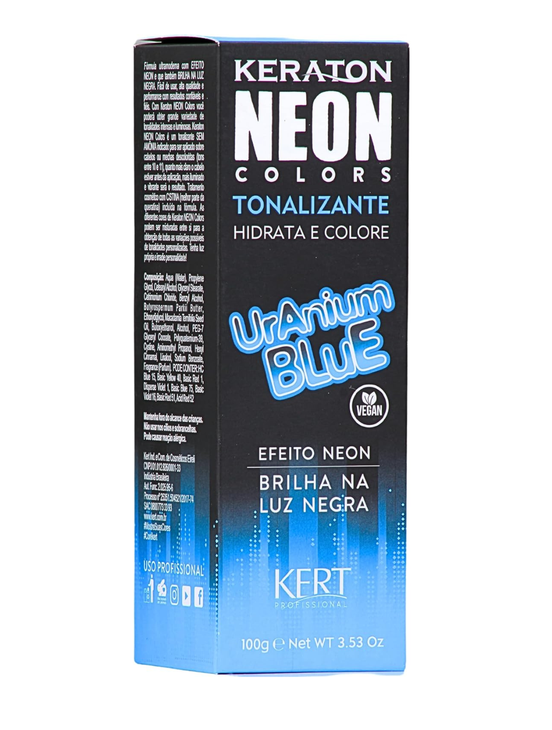 Keraton Tonalizante Neon Colors Uranium Blue 100g