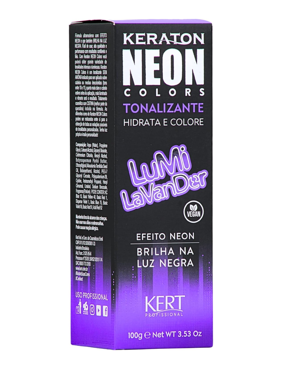 Keraton Tonalizante Neon Colors Lumi LavanDer 100g