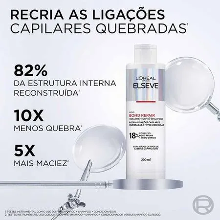 Kit Elseve Bond Repair - Pré Shampoo + Shampoo + Condicionador + Leave in + Máscara 