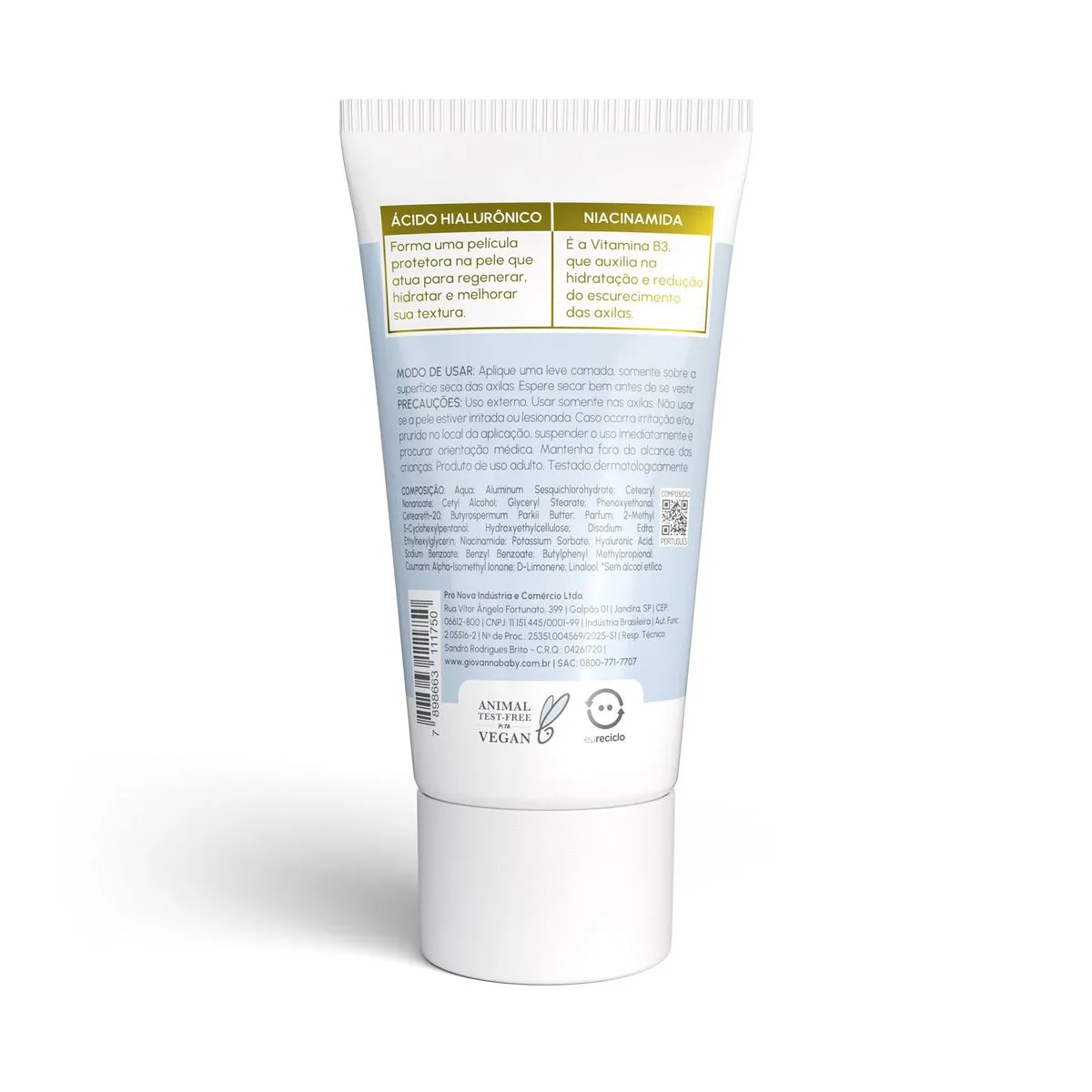 Desodorante Creme Sérum Giovanna Baby Clinical Classic 60g