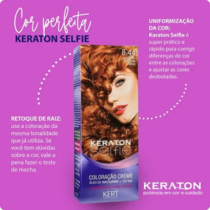 Coloração Kit Keraton Selfie 50g - Várias Cores