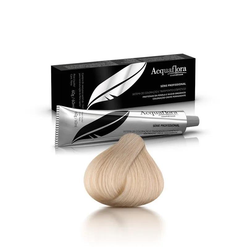 Coloração Acquaflora 10.1 Louro Claríssimo Acizentado 60g