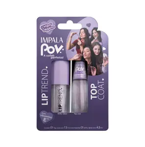 Kit Impala Coleção Pov Antonela Esmalte Zerei a Trend + LipTrend