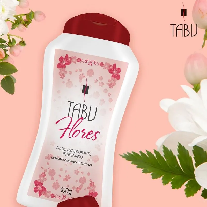 Talco  Tabu Flores 100g