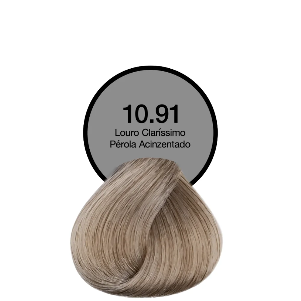 Coloração Acquaflora 10.91 Louro Clarissimo Perola Acizentado 60g