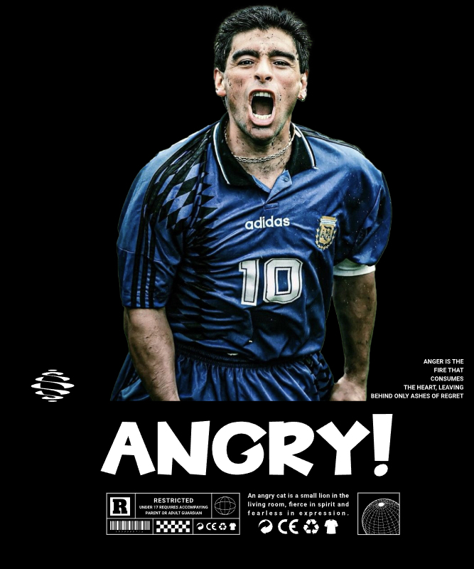 Camiseta ANGRY Minimalista