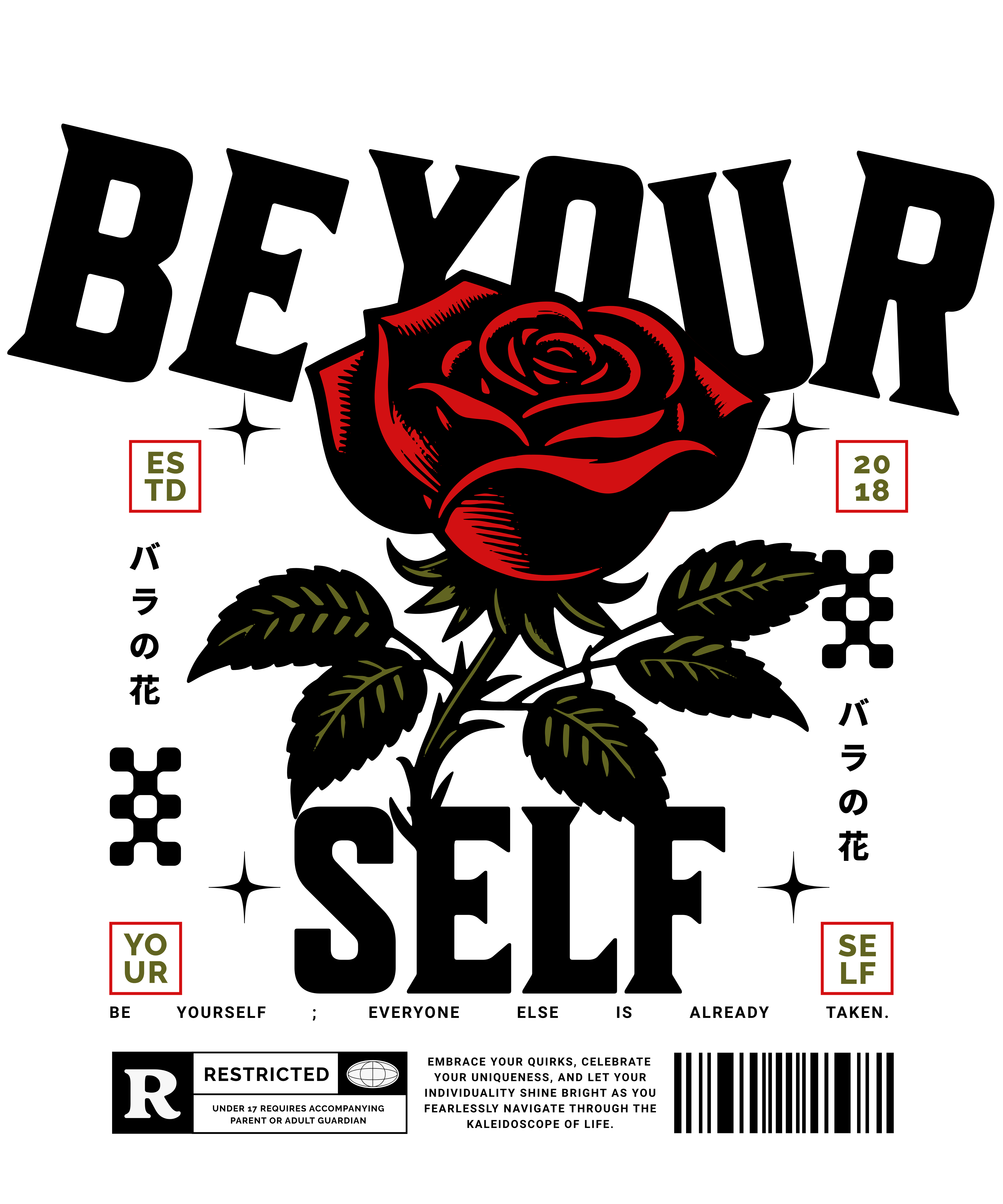 Camiseta 'Be Yourself' MINIMALISTA