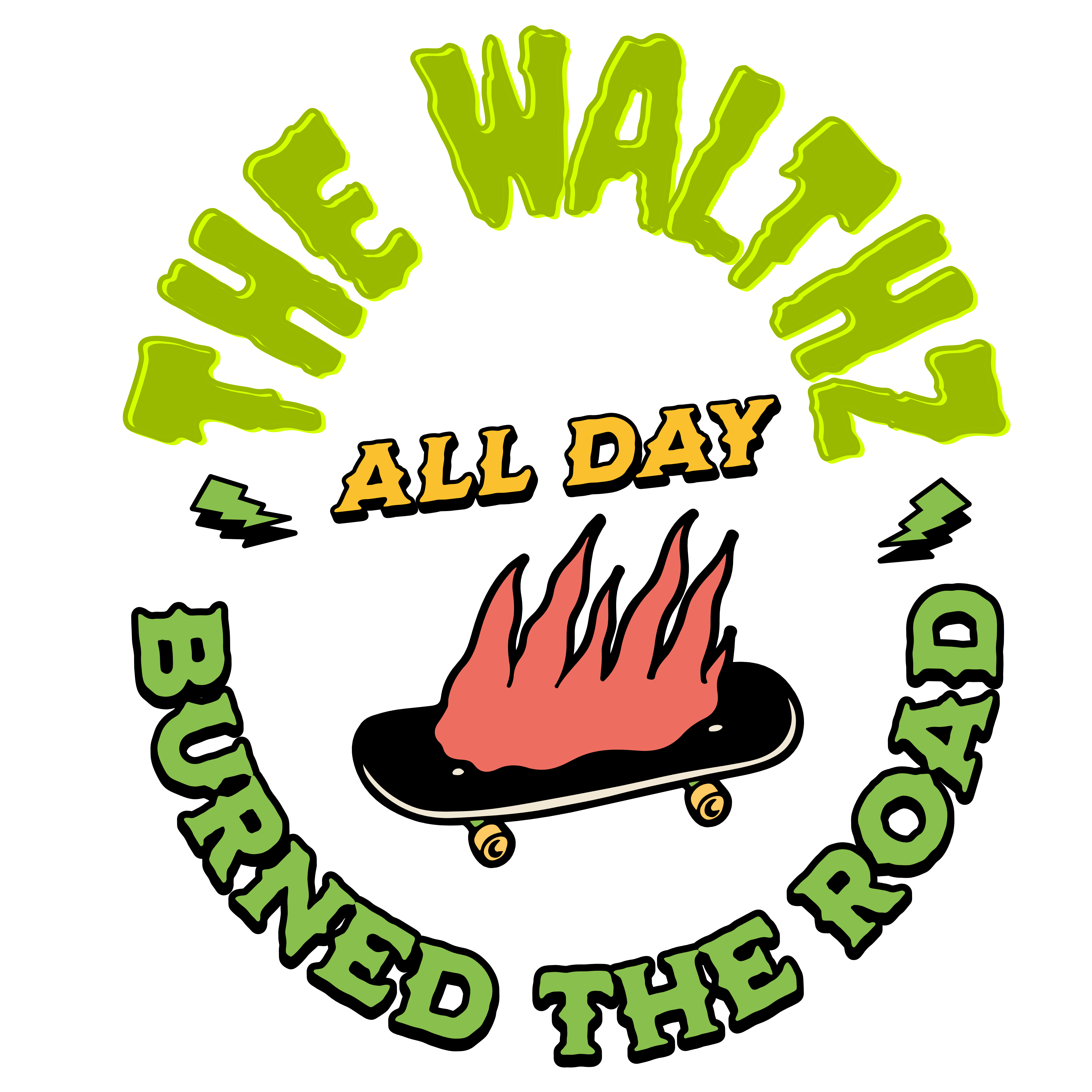 CAMISETA BURNED THE ROAD MINIMALISTA