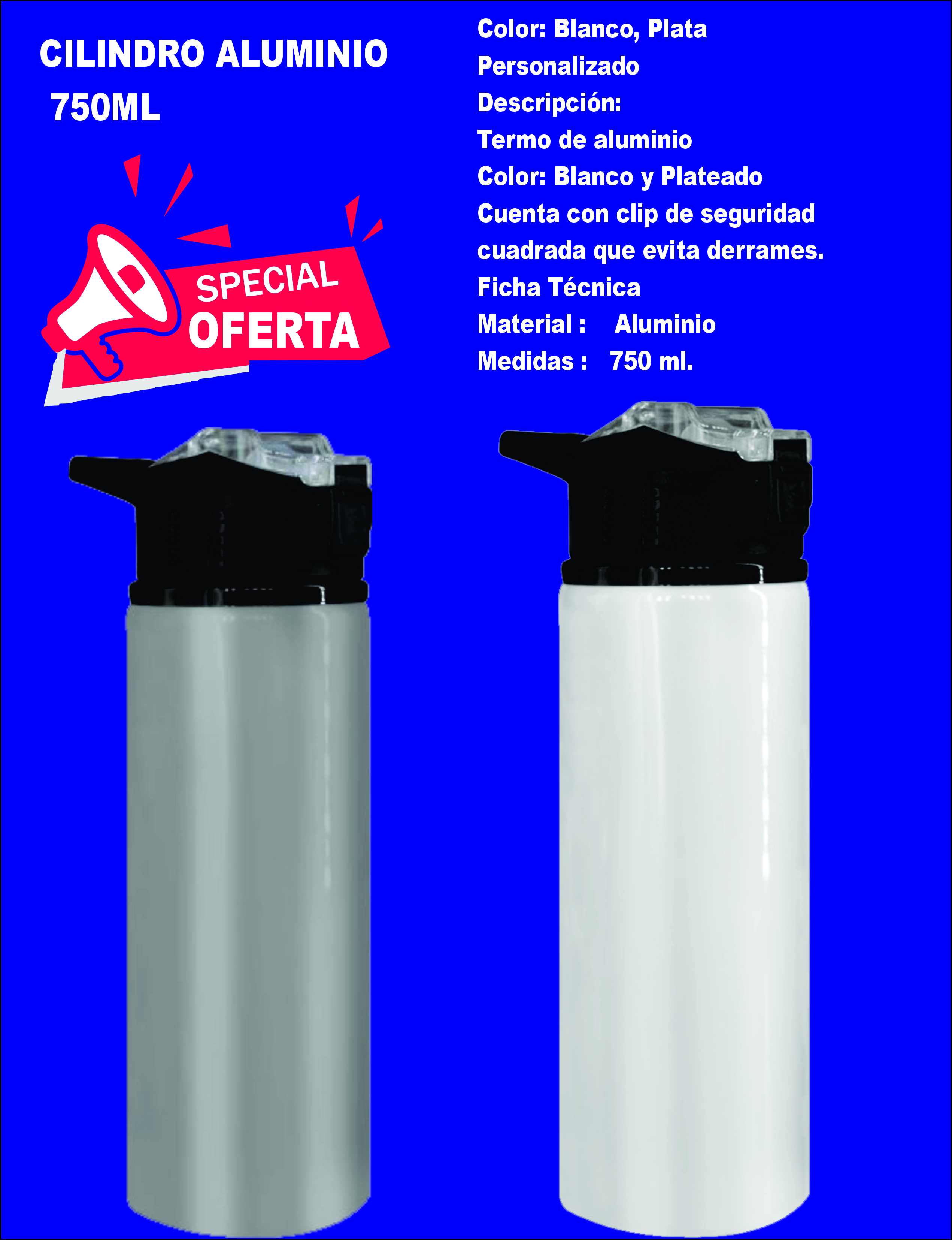 Cilindro aluminio 750ml