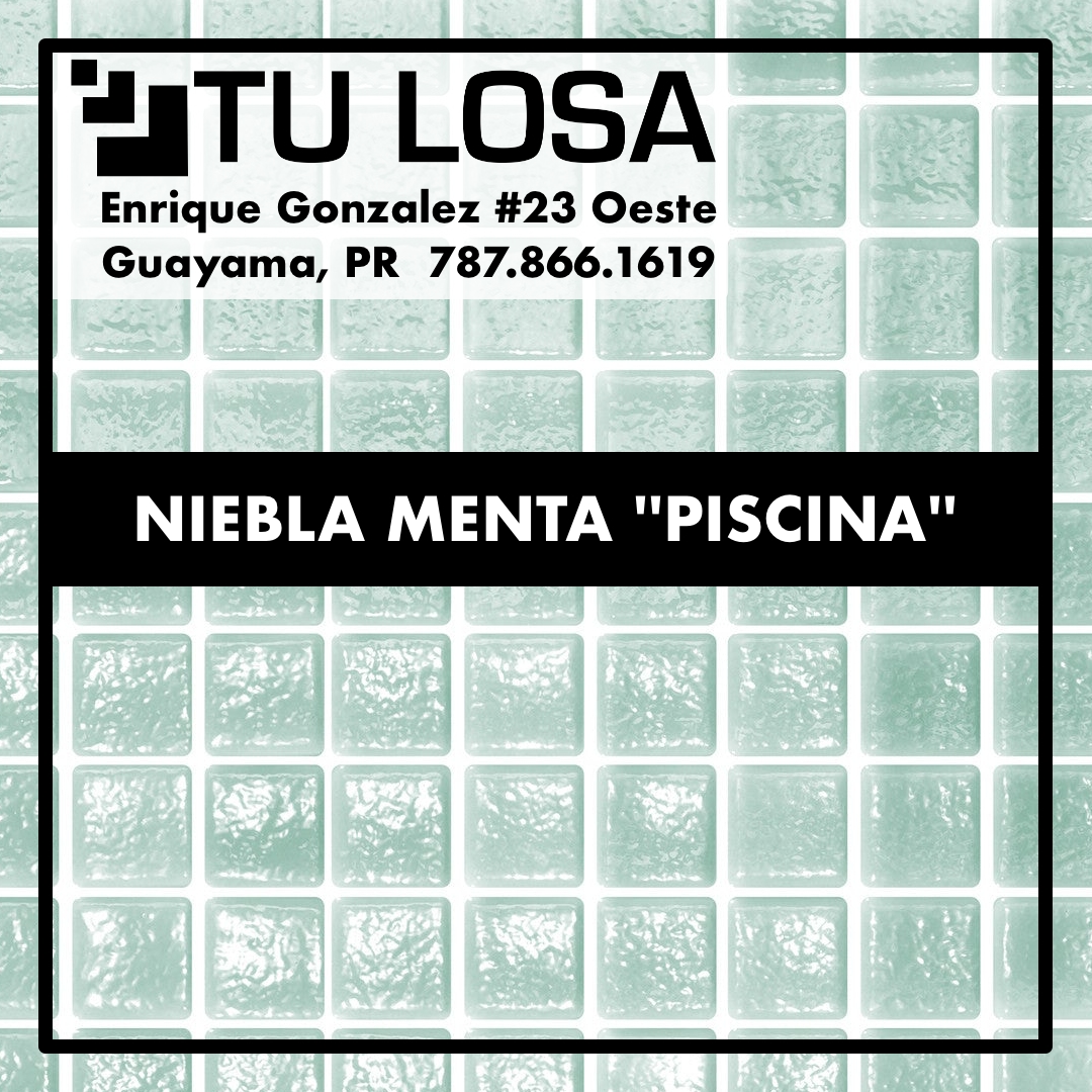 Mosaico Niebla Menta "Piscina"