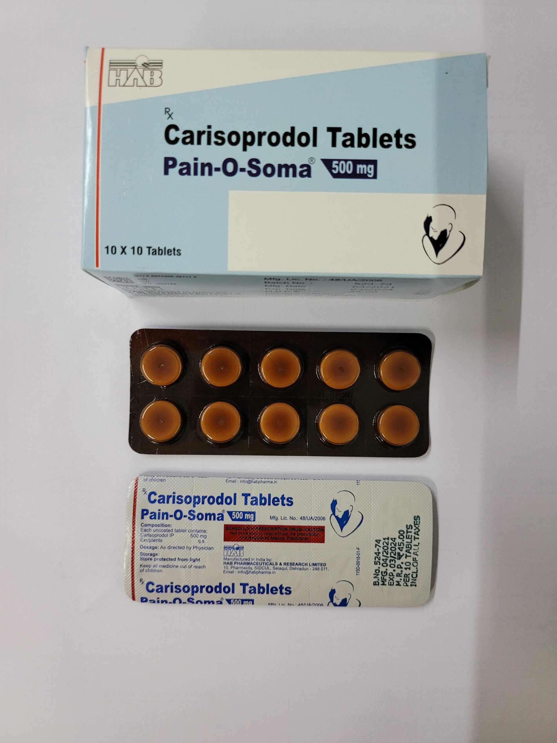 soma 500 mg carisoprodol