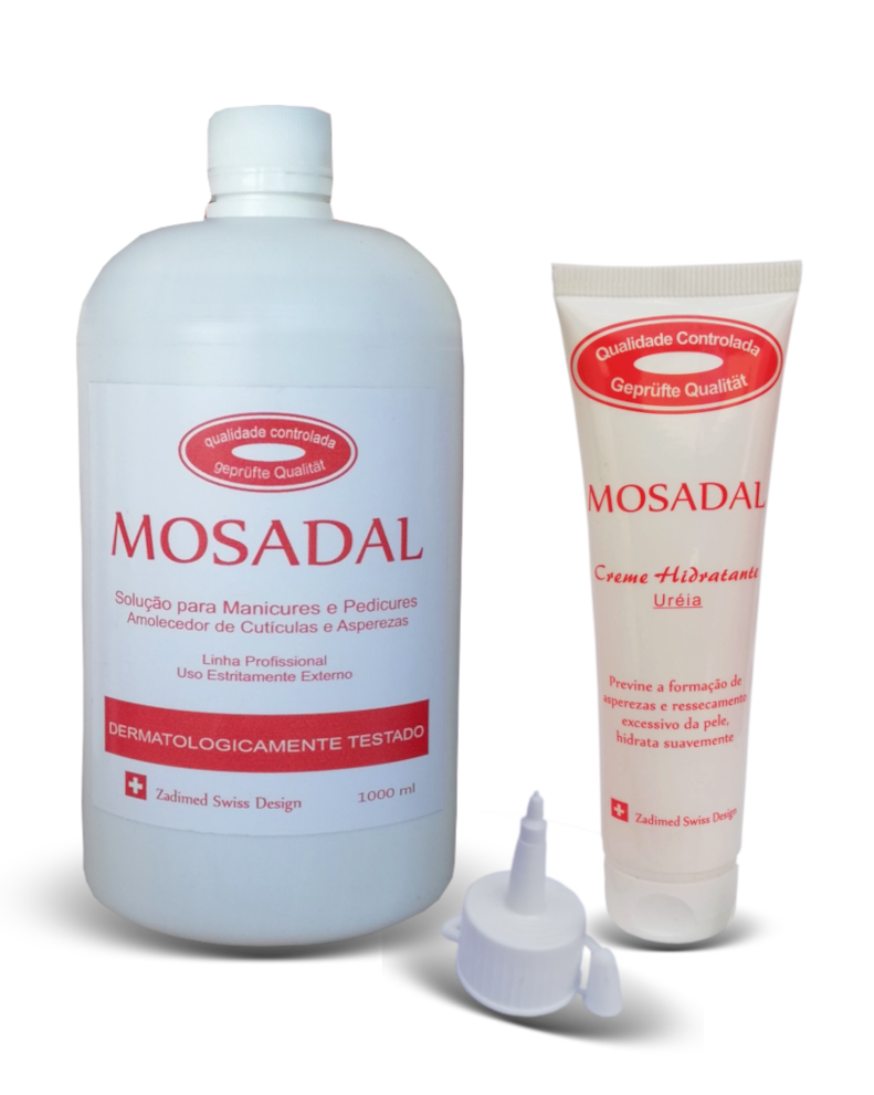 Emoliente Spa dos Pés Mosadal 1000ml + Creme Hidratante Mosadal 100g