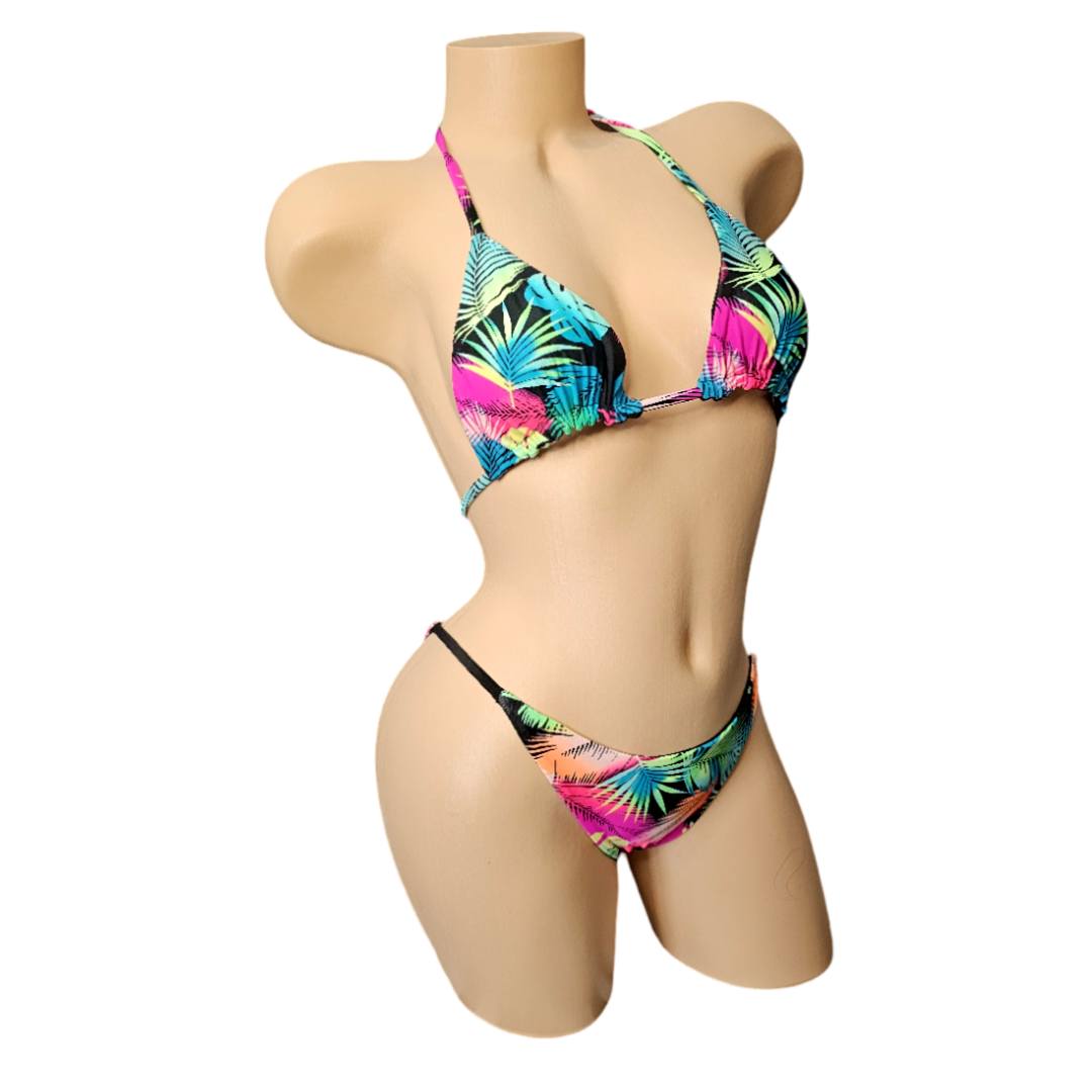Noche Tropical Reversible Bikini set
