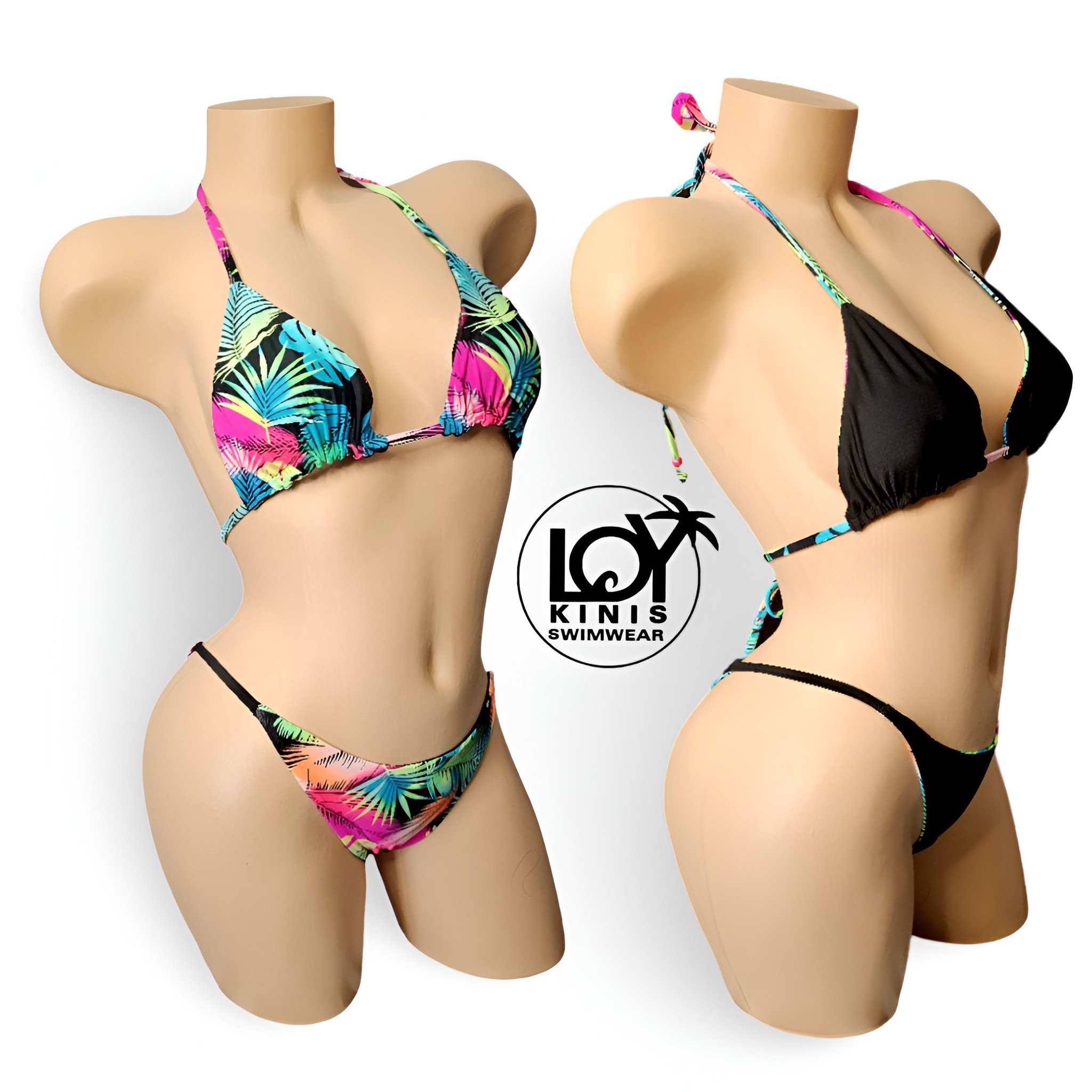 Noche Tropical Reversible Bikini set