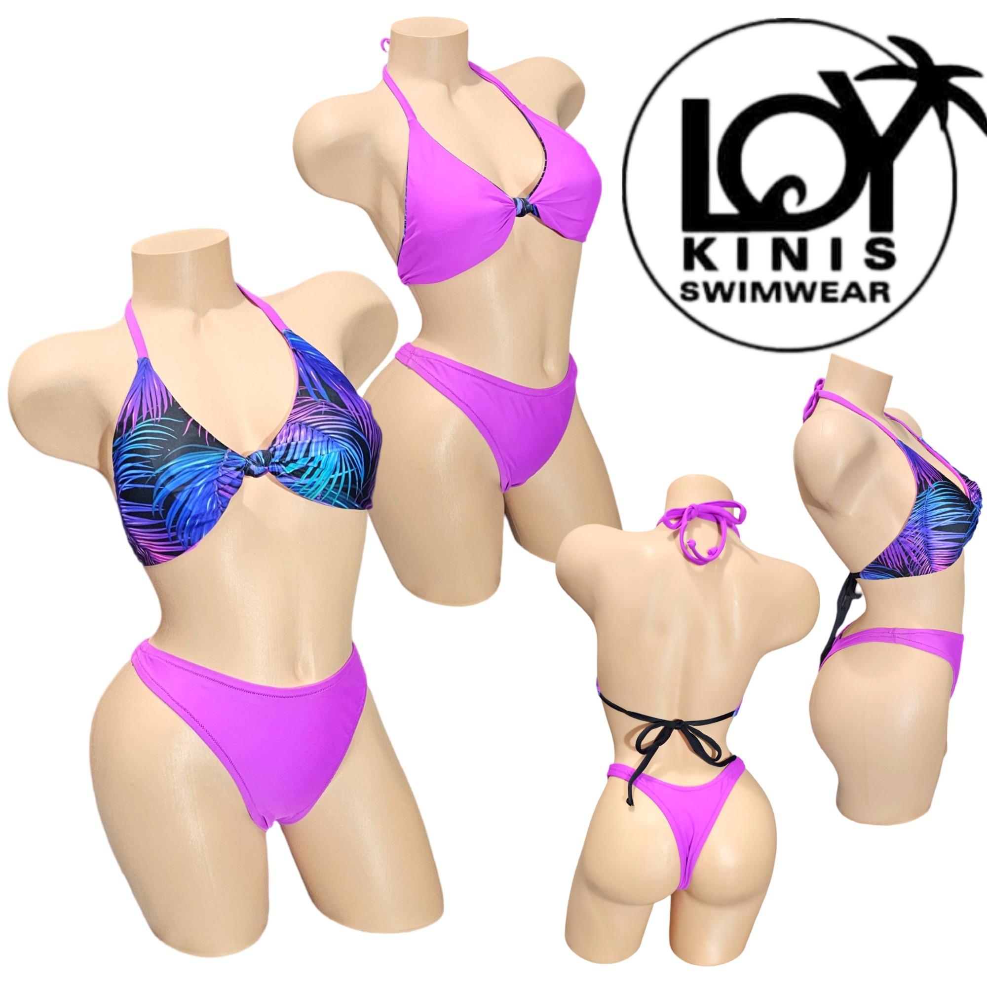 Cotorra Purple Bikini Set