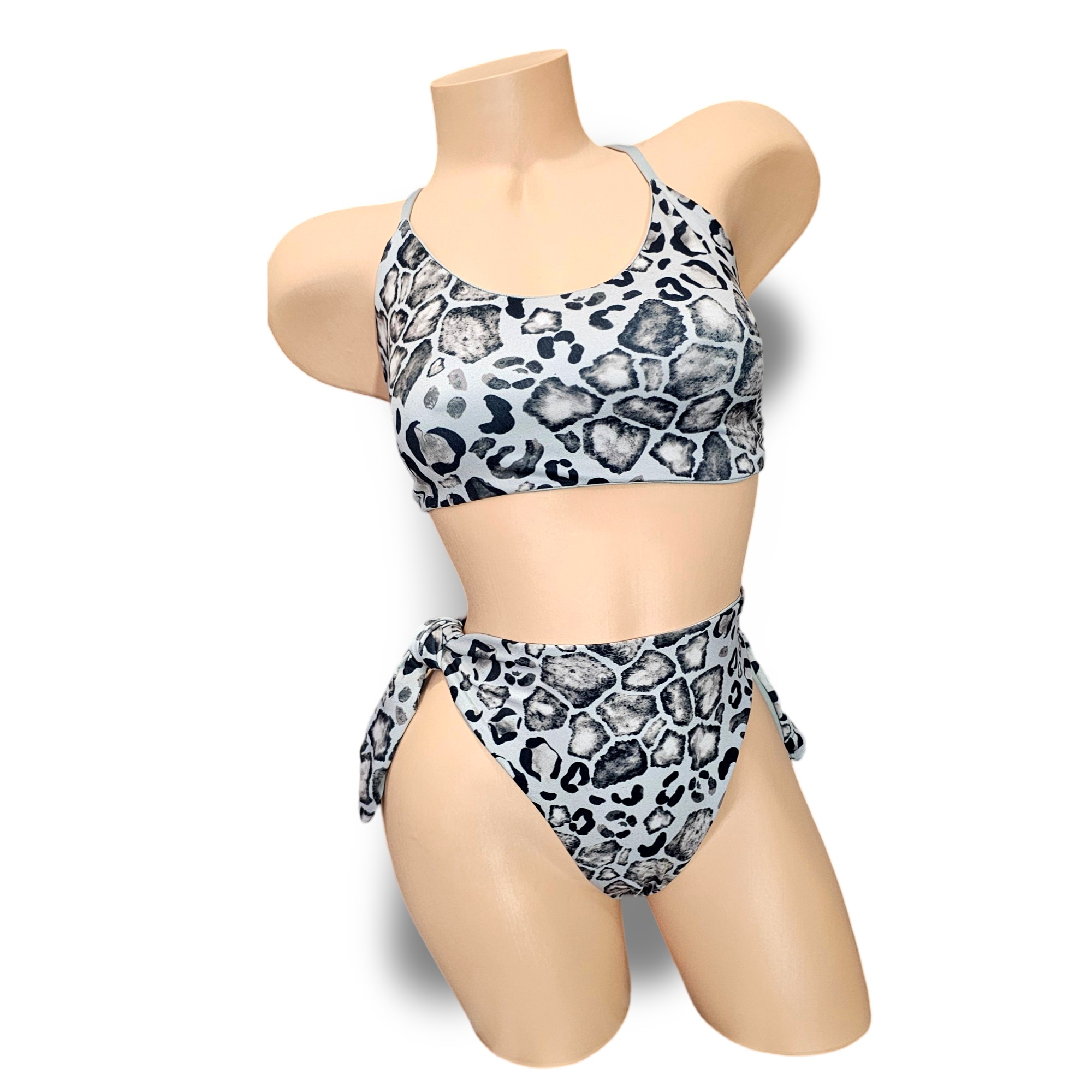 Leopard Gris Print Swimsuit