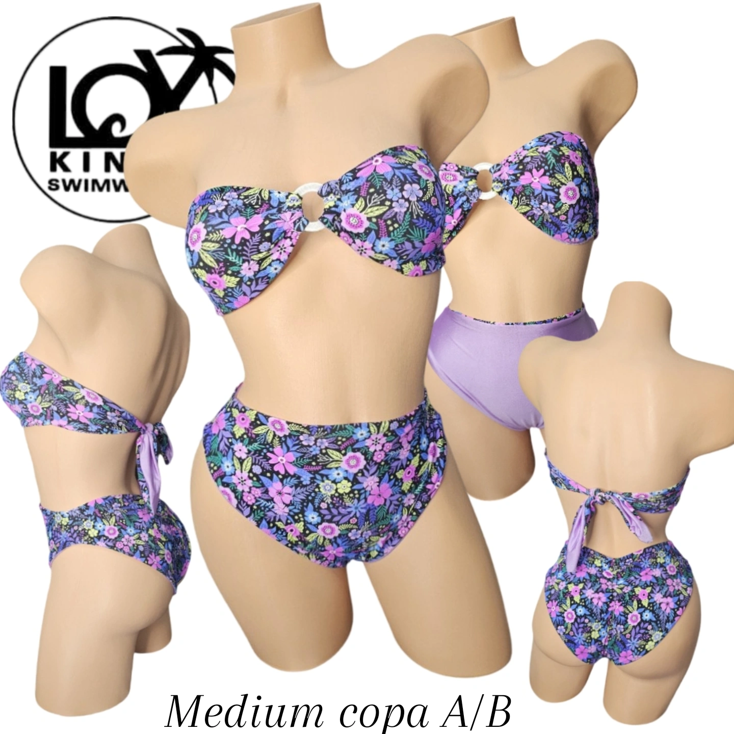 Botánico strapless bikini set