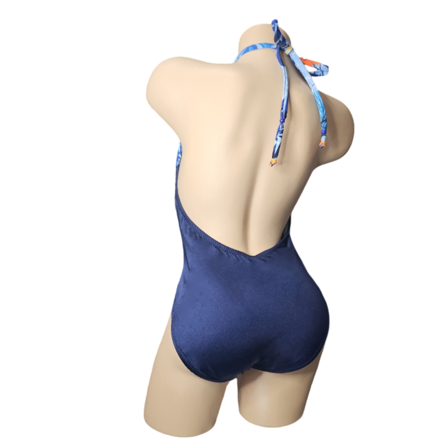 Flamboyan azul  Halter Neck Swimsuit