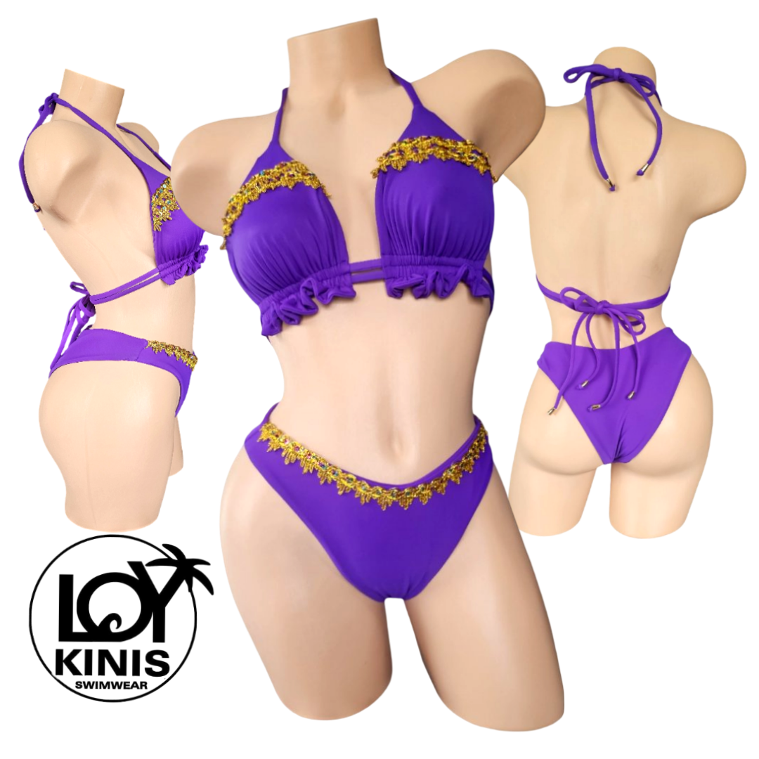 Gitana violeta bikini set
