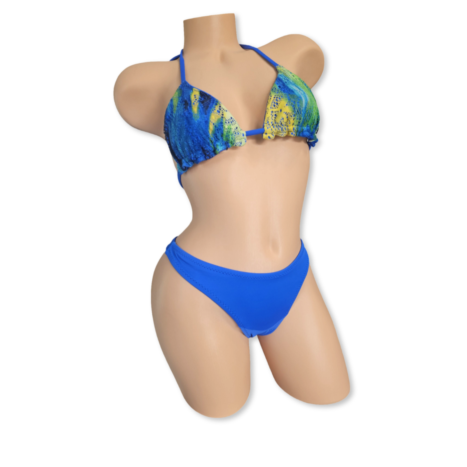 Mahi Mahi Tropical Lace Triangle Top