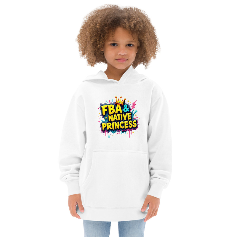 FBA & Native Princess Fleece Kids Cotton Hoodie