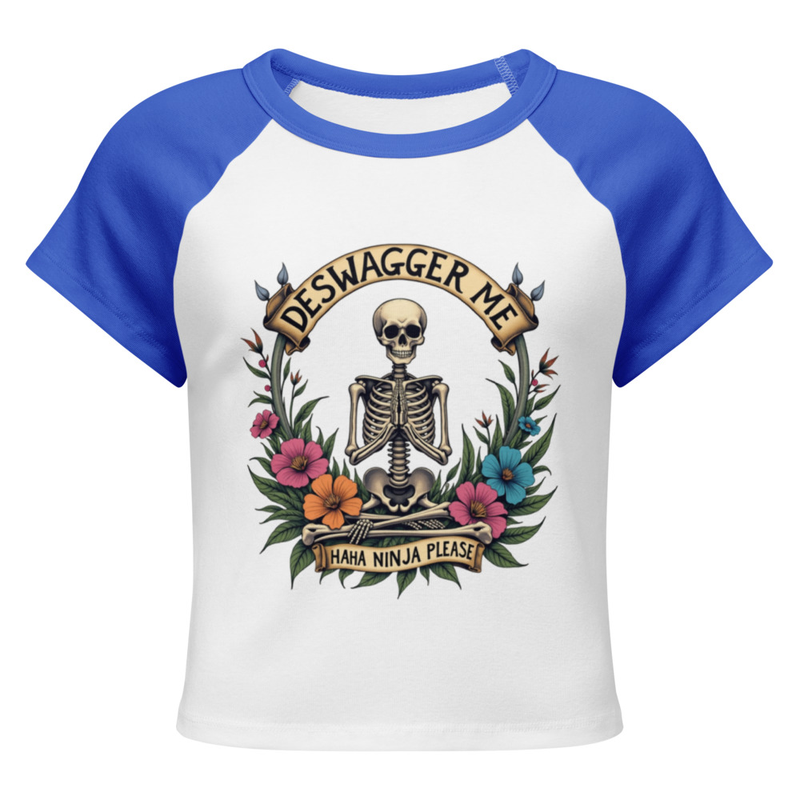 Deswagger Me Women’s Micro Rib Raglan Baby Tee