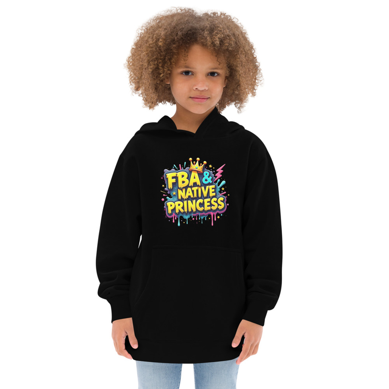FBA & Native Princess Fleece Kids Cotton Hoodie