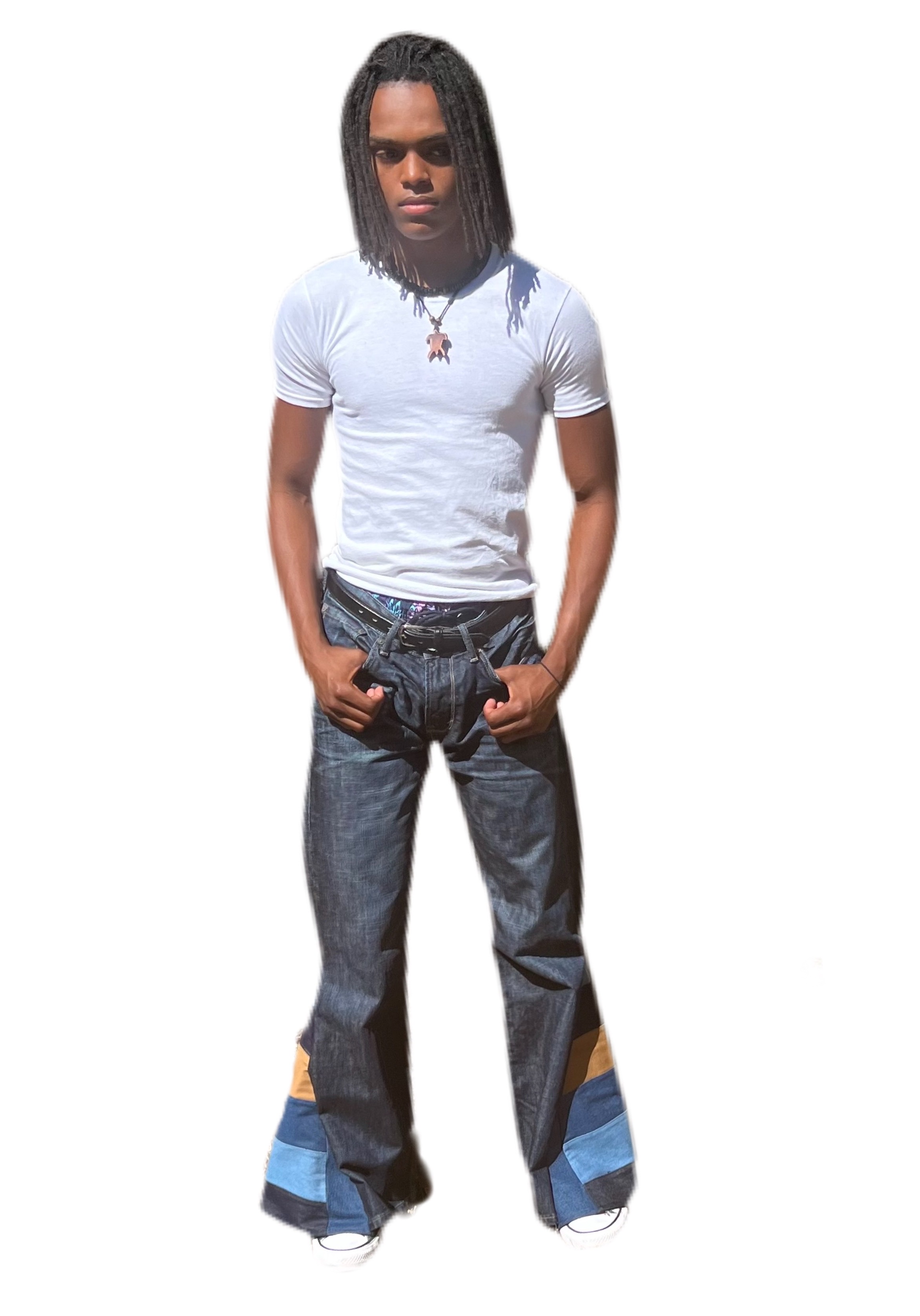 Vintage Patchwork Flared Jeans