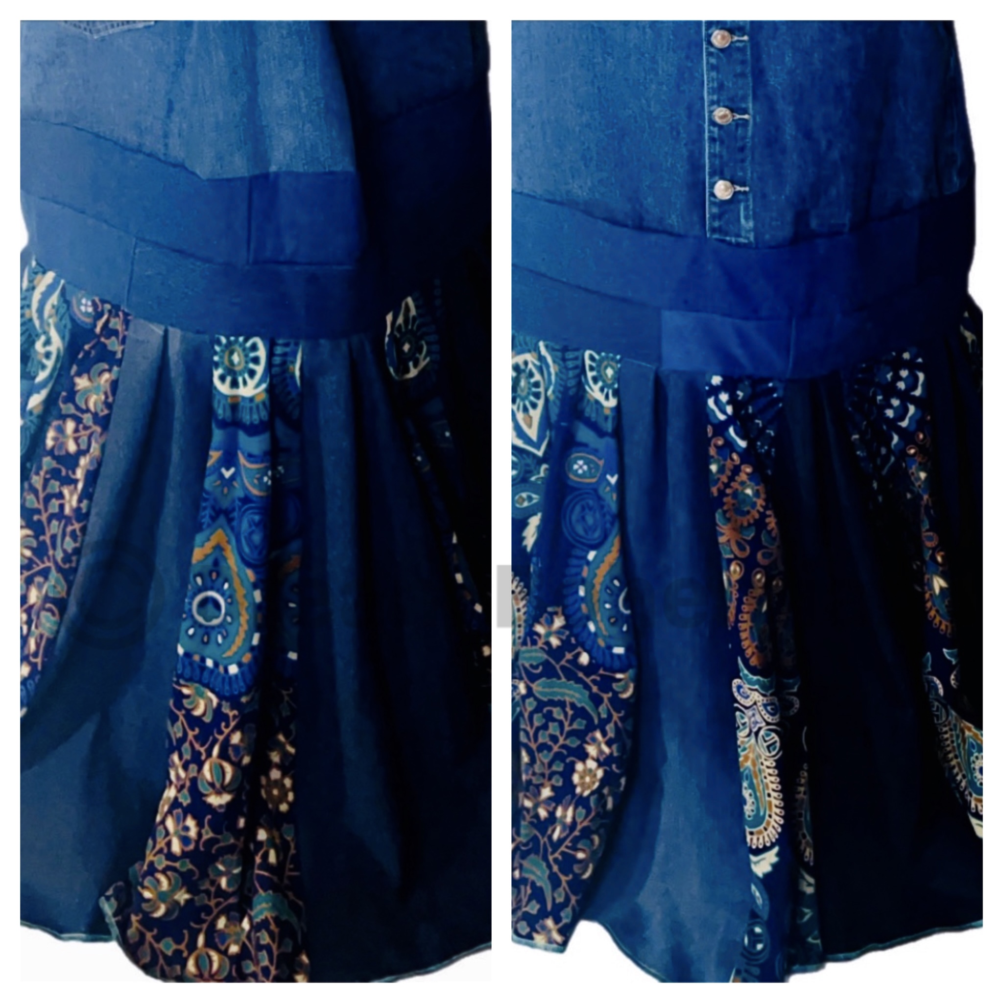 Bohemian Denim Overall Dress