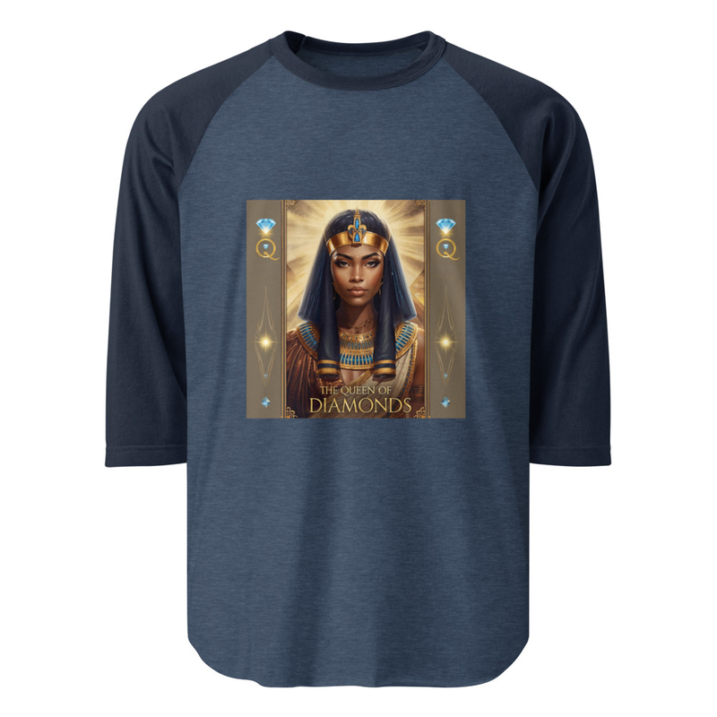 Queen Of Diamonds 3/4 Sleeve Raglan Shirt