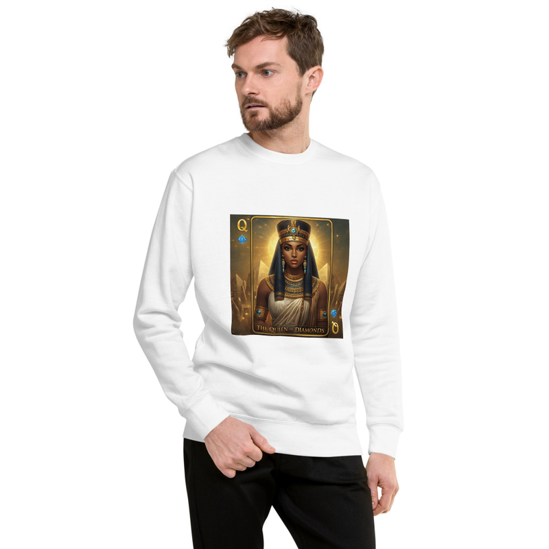 Queen Of Diamonds Unisex Cotton Sweatshirt