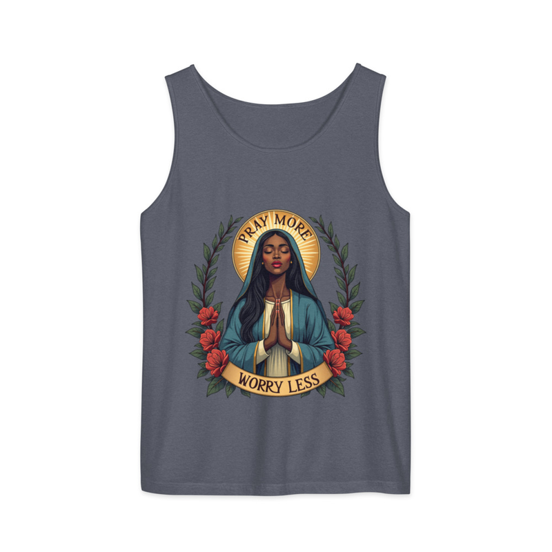 Pray More Unisex Garment-Dyed Tank 