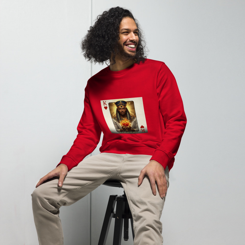 King of Hearts Unisex Sweatshirt Organic