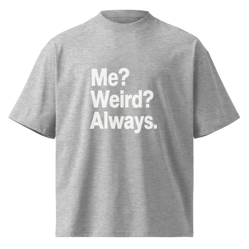 Unisex organic oversized high neck t-shirt