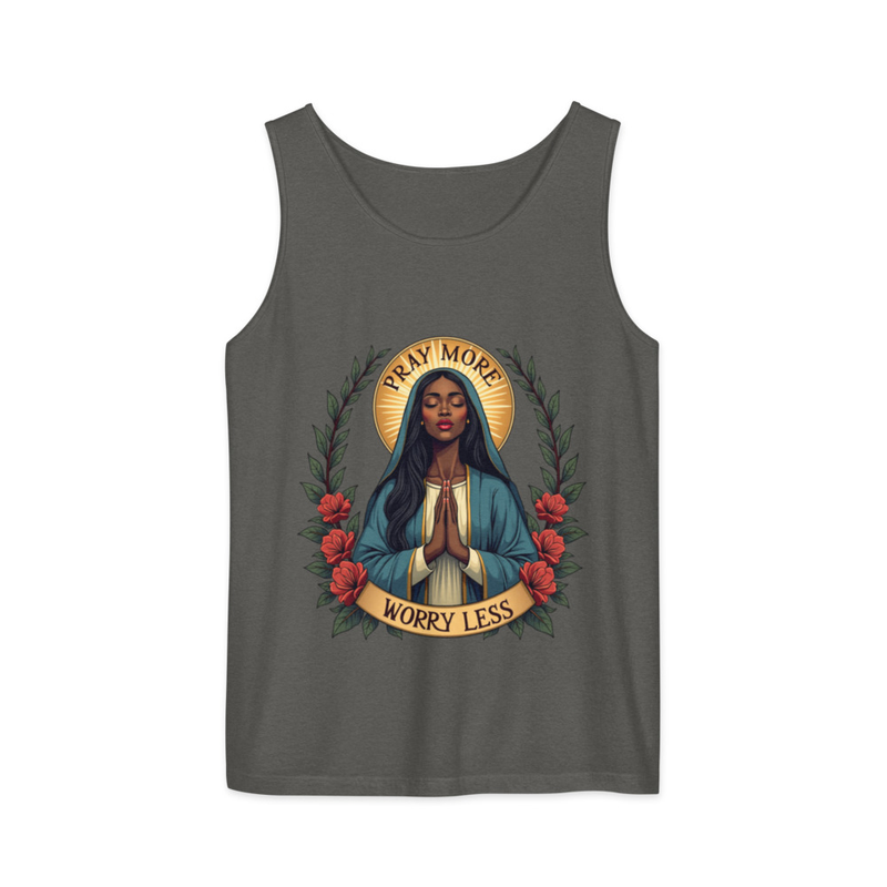 Pray More Unisex Garment-Dyed Tank 