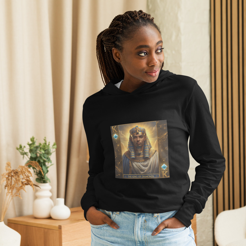 Unisex King Of Diamonds Hooded Long-Sleeve Tee