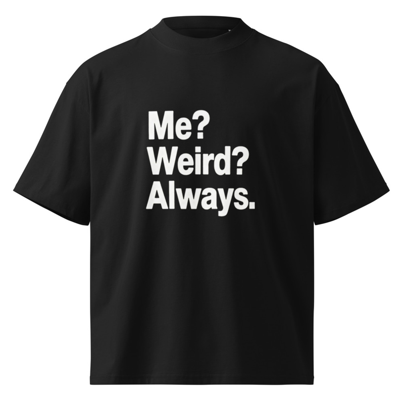 Unisex organic oversized high neck t-shirt